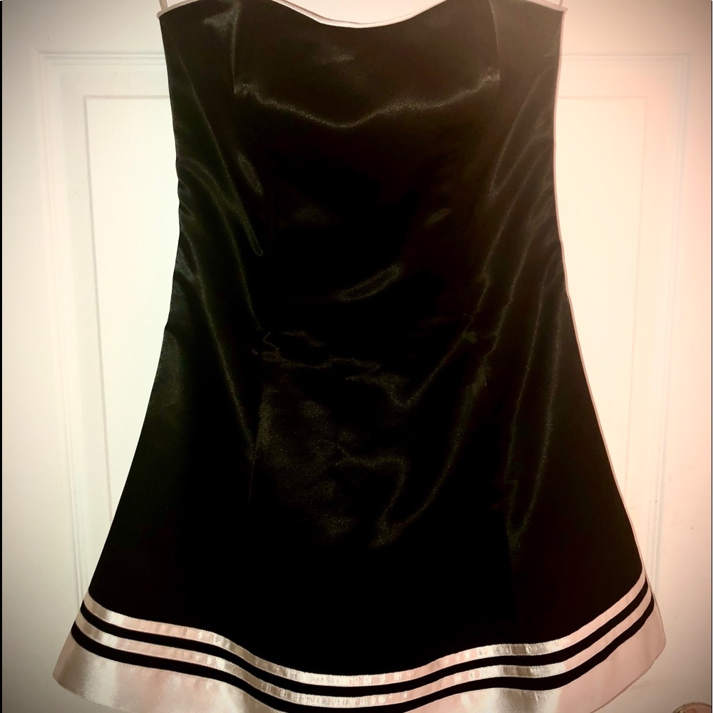 Merona Piru Strapless Black/White Dress Size small